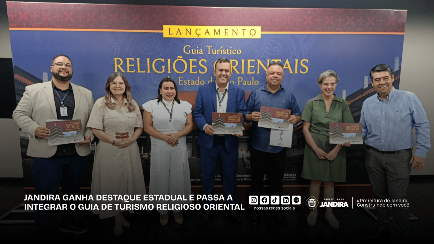 Jandira ganha destaque estadual e integra Guia de Turismo Religioso Oriental