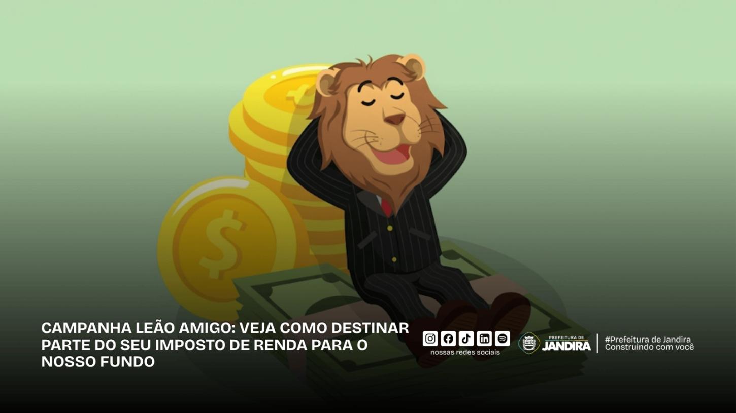 Leão Amigo: transforme seu Imposto de Renda em apoio social
