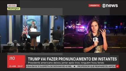 Trump é retirado de jantar após tiros em hotel nos EUA; veja momento