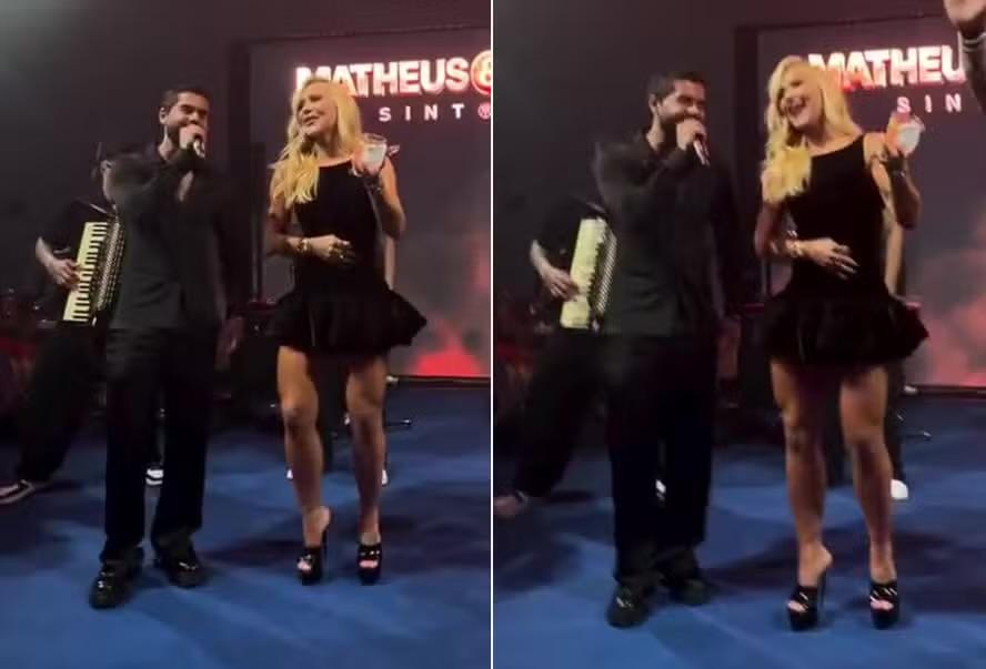 Ao lado de Virginia, Zé Felipe canta música romântica escrita pra ela