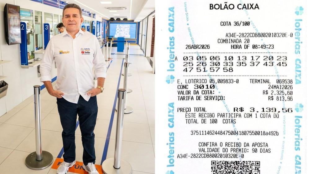 Dono de lotérica no Ceará é um dos ganhadores de prêmio de R$ 168 milhões na Mega-Sena