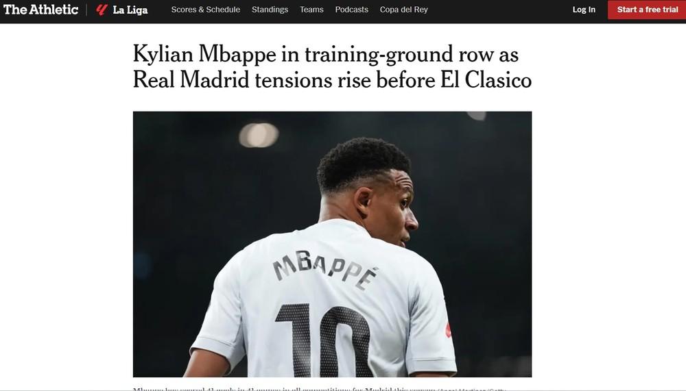 Mbappé discute em treino e agrava clima no Real Madrid; petição por saída do francês tem milhões de assinaturas