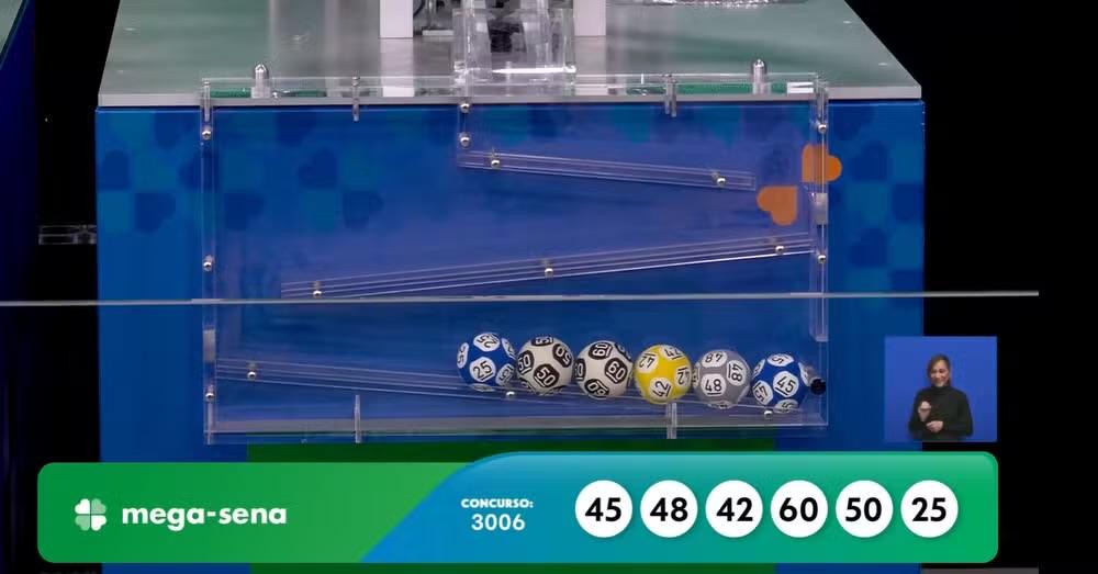 Mega-Sena, concurso 3.006: nenhuma aposta acerta as seis dezenas e prêmio vai a R$ 52 milhões