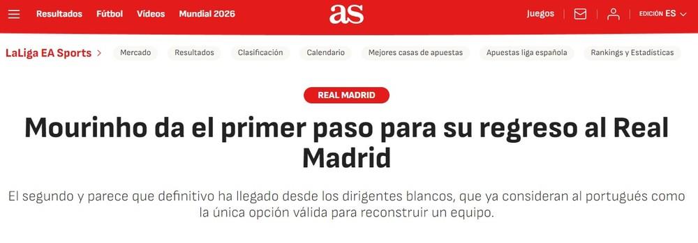Real Madrid acelera retorno de Mourinho, e Benfica já procura substituto: 