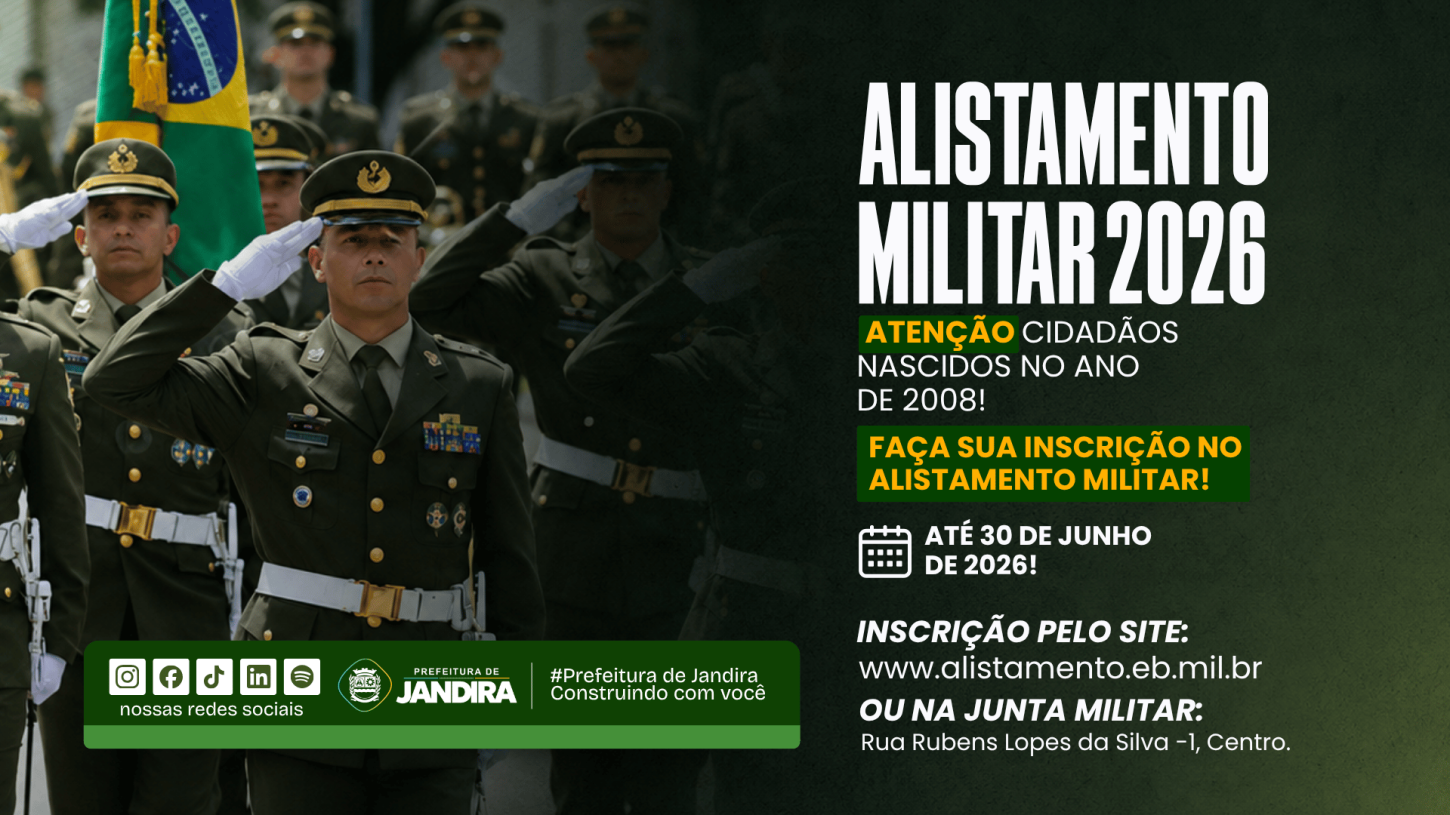 Prazo para o Alistamento Militar 2026 termina em 30 de junho