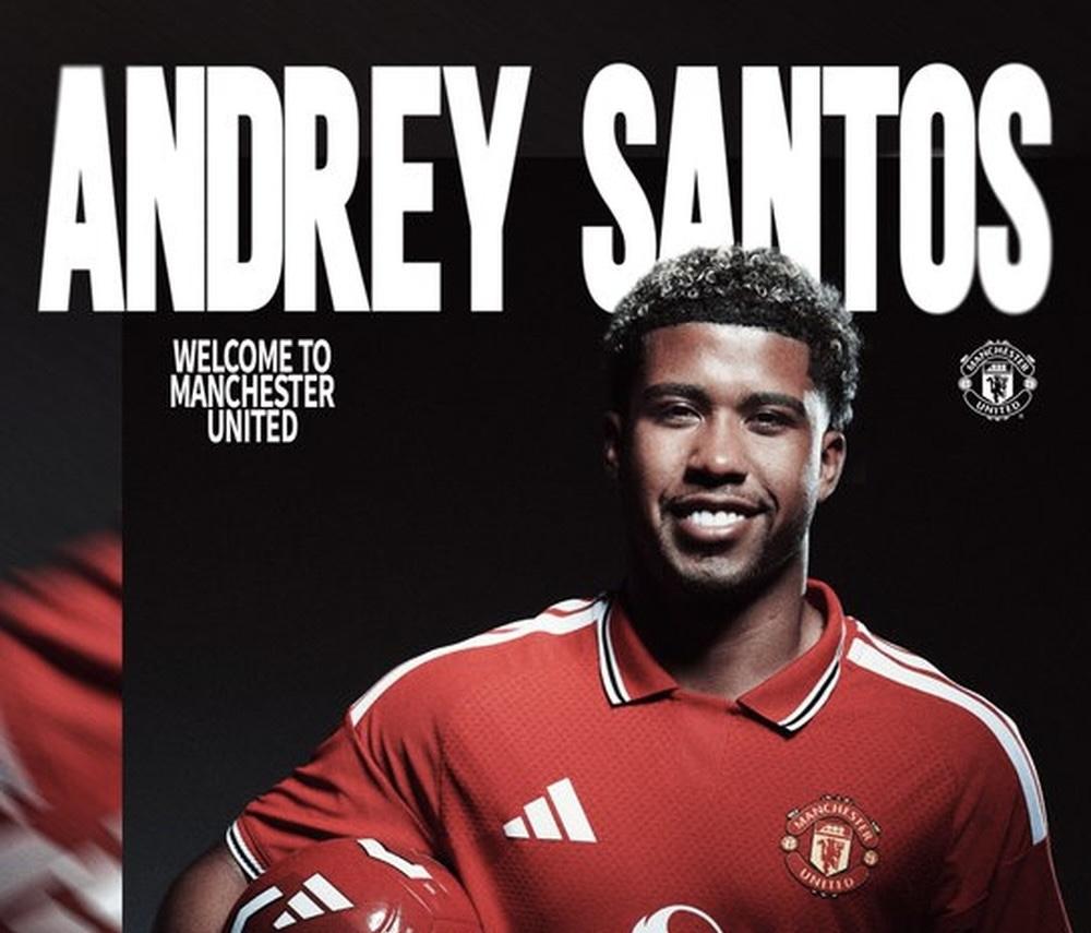 Manchester United anuncia contratação de Andrey Santos