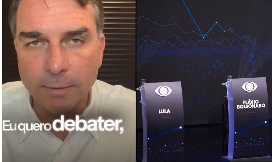 Flávio Bolsonaro justifica ausência em debate e foca ataques em Lula: 'Quero debater com quem está destruindo o Brasil'