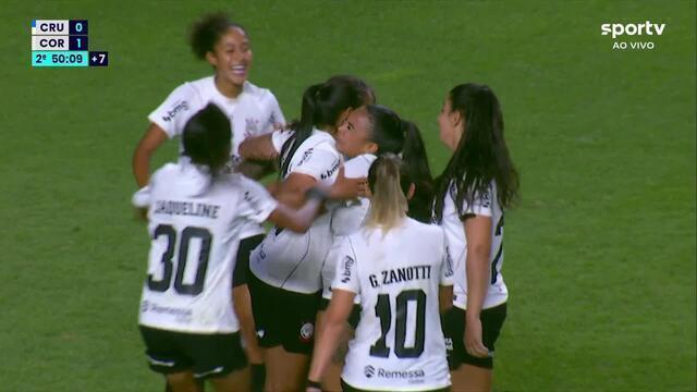 Com golaço no fim, Corinthians vence o Cruzeiro e sai em vantagem nas quartas do Brasileiro feminino
