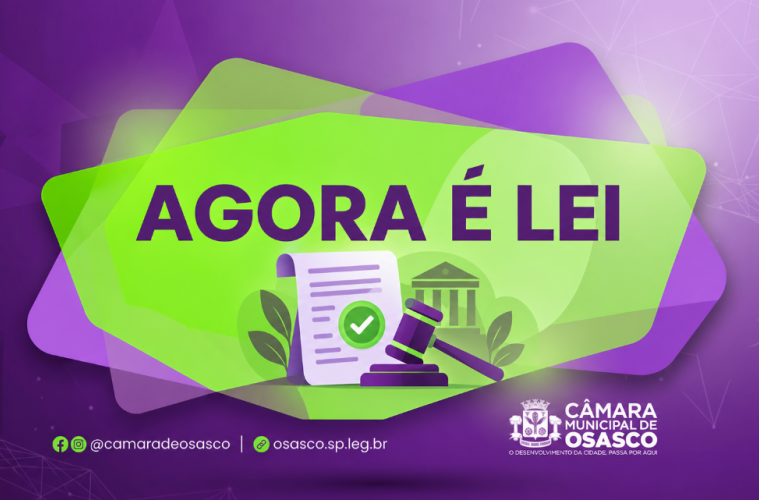 Executivo sanciona duas leis de iniciativa parlamentar em Osasco