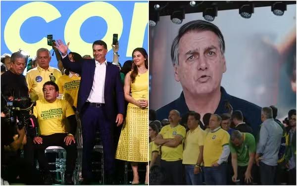 TSE rejeita multa a Flávio por vídeo de Jair Bolsonaro por IA em convenção do PL