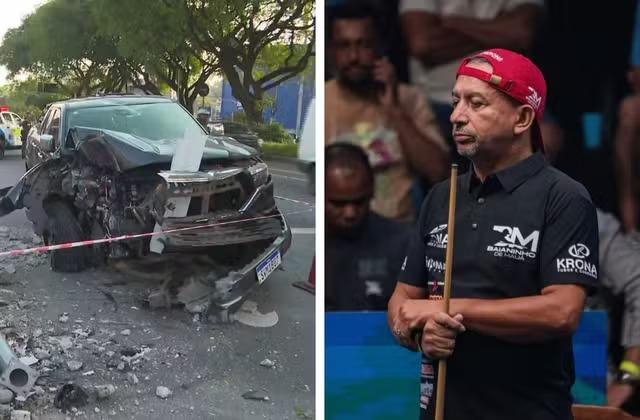 Baianinho de Mauá, jogador de sinuca e candidato a deputado, é preso por embriaguez ao volante em SP