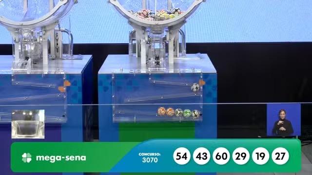 Mega-Sena 3070 acumula e prêmio vai a R$ 170 milhões; confira os números sorteados