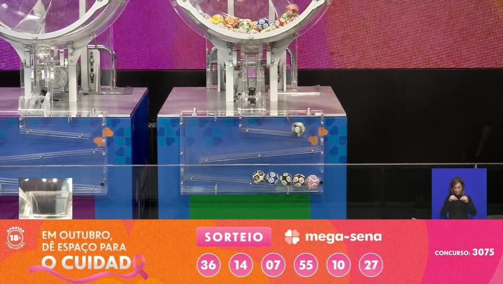 Mega-Sena 3075 acumula e prêmio vai a R$ 305 milhões; confira os números sorteados