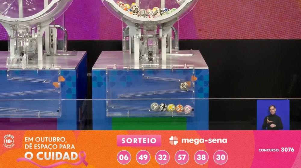 Mega-Sena 3076 acumula e prêmio vai a R$ 320 milhões; confira os números sorteados
