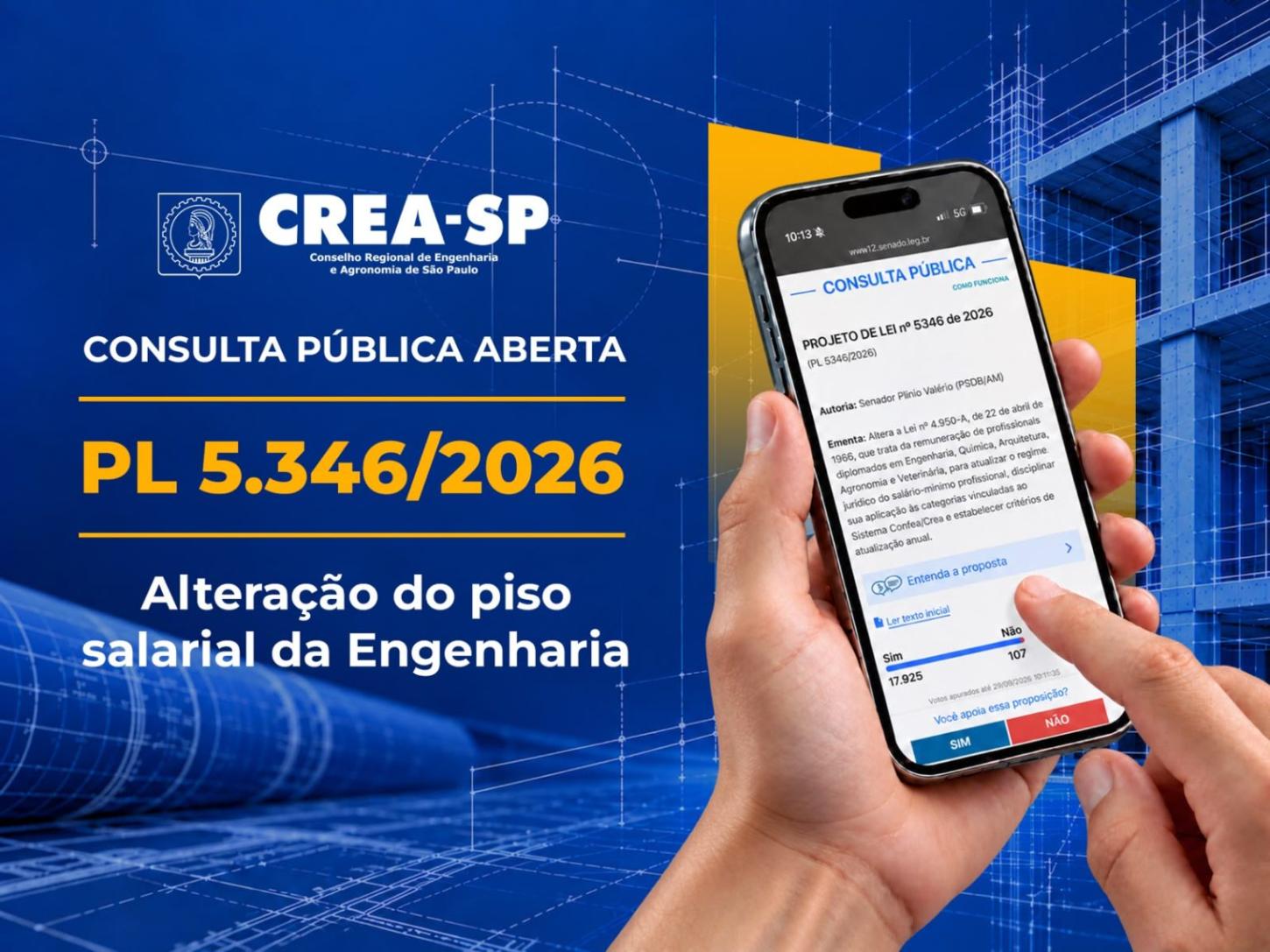 Projeto de Lei que atualiza regras do piso salarial está em consulta pública