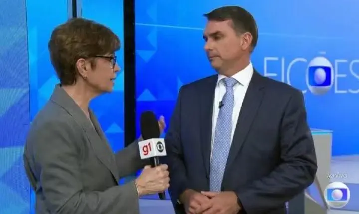 Em entrevista após debate, Flávio Bolsonaro diz que vai zerar o desmatamento ilegal e quer órgãos ambientais sem 'travas ideológicas'