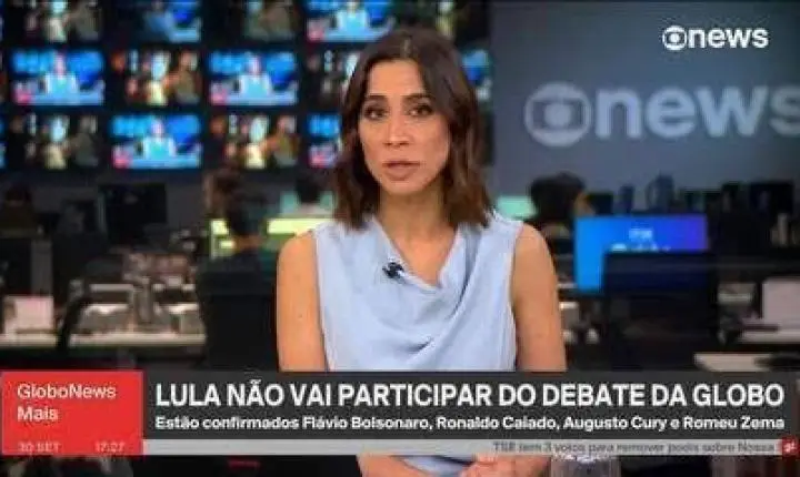 Lula informa que não vai participar do debate da Globo, nesta quinta-feira (1º)
