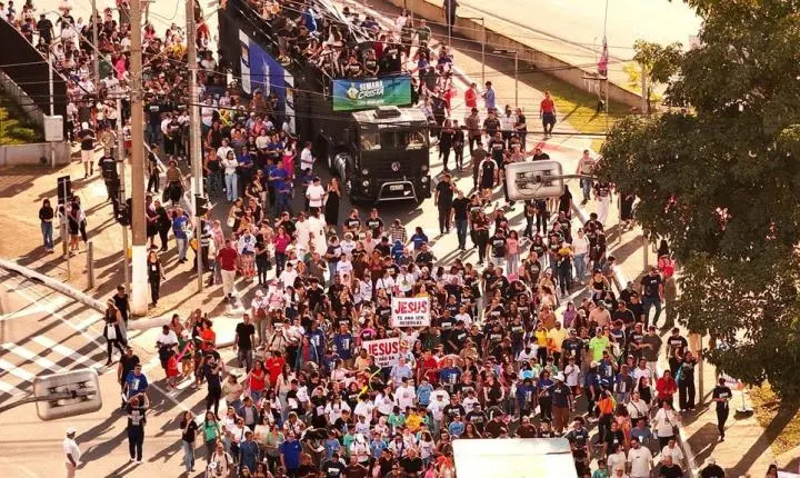 Marcha para Jesus reúne fiéis na Semana da Cultura Cristã