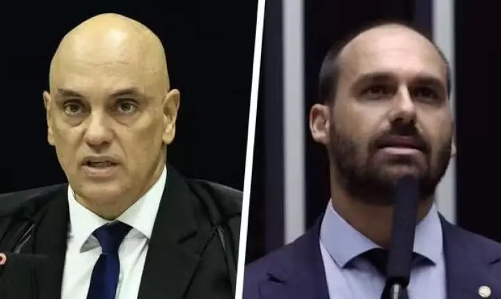 Moraes determina inclusão de nome de Eduardo Bolsonaro no banco de mandados de prisão