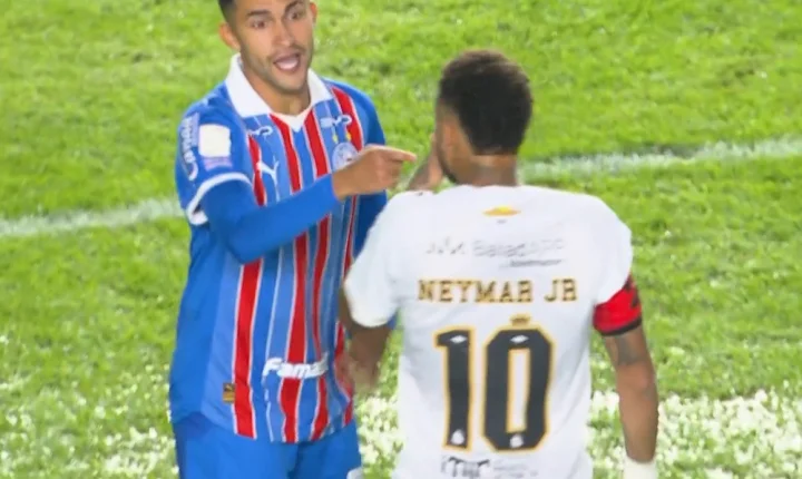 Neymar detona Nestor após ser expulso por lei Vini Jr em Santos x Bahia: 