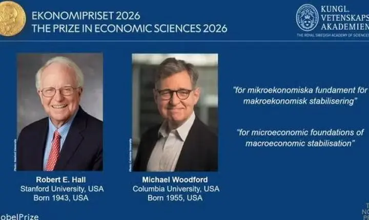 Nobel de Economia 2026 vai para Robert E. Hall e Michael Woodford por seus estudos sobre estabilização econômica