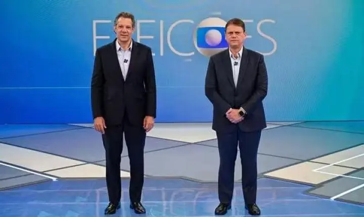 Tarcísio e Haddad nacionalizam debate em SP com ataques sobre infiltração do PCC e CV, saúde e governos Lula e Bolsonaro